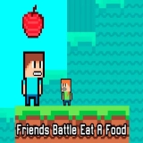 Friends Battle Eat A Food